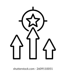 Competitive Advantage Icon Element for Design
