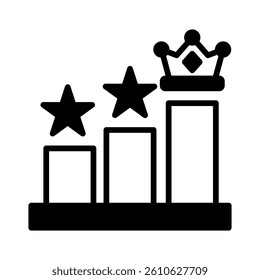 Competitive Advantage Icon Element for Design