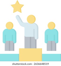 Competitive Advantage Icon Element For Design