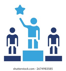 Competitive Advantage Icon Element For Design