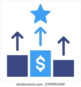 Elemento de icono de ventaja competitiva para el diseño