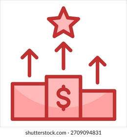 Competitive Advantage Icon Element For Design