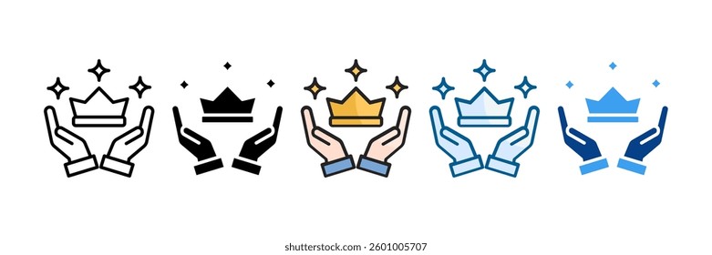 Competitive Advantage Icon Set Multiple Style Collection