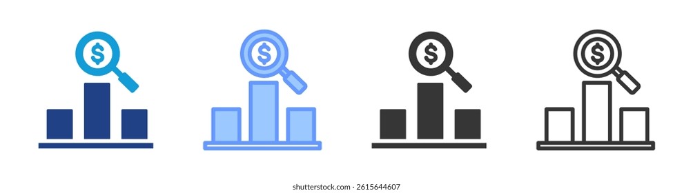 Competitive Advantage icon set multiple style collection