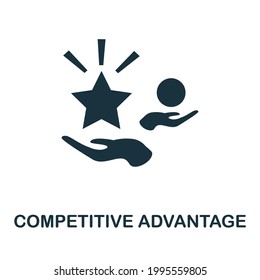 Competitive Advantage Icon. Simple Element From Management Collection. Creative Competitive Advantage Icon For Web Design, Templates, Infographics And More