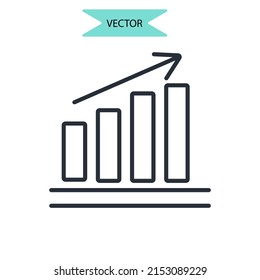 competitive advantage icons  symbol vector elements for infographic web