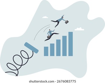 Vantagem competitiva ou inovação para superar o inteligente e superar o ganho de negócios, estratégia ou maneira inteligente de ganhar negócios ou crescimento de carreira .sobre um homem e sua vida.