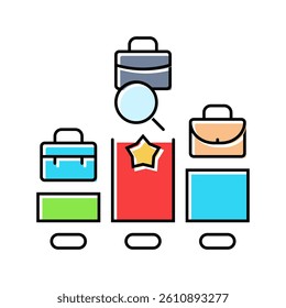 competitive advantage modern business color icon vector. competitive advantage modern business sign. isolated symbol illustration