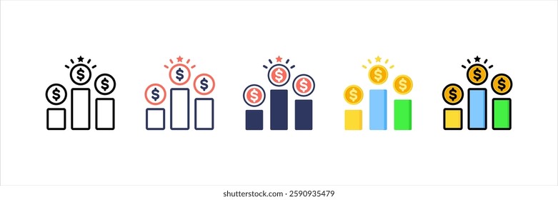 Competitive Advantage Multi Style Icon Set