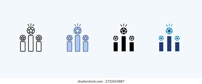 Competitive Advantage  Multiple Icon Illustration Vector