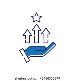 Wettbewerbsvorteil Vektorgrafik Icon Design