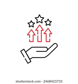 Competitive Advantage Vector Icon Design