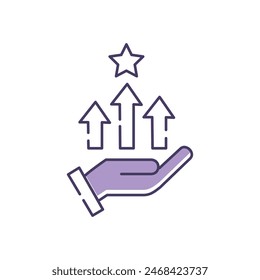 Competitive Advantage Vector Icon Design