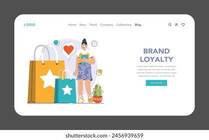 Competitive advantage web or landing set. Advertising and marketing business strategy. Brand recognition and market niche definition. Flat vector illustration