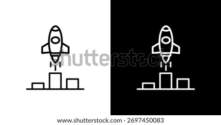 Competitive Advantage White Icon Set Design