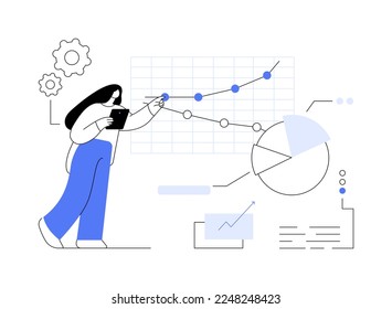 Competitive analysis abstract concept vector illustration. Marketing competitor research, competitive project, market analysis, product release, independent business consultant abstract metaphor.