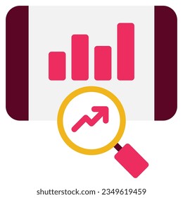 Icono de análisis competitivo se puede usar para aplicaciones, web, etc