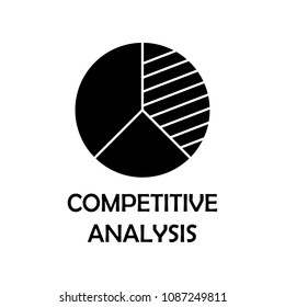 competitive analysis icon. Element of marketing for mobile concept and web apps. Detailed competitive analysis icon can be used for web and mobile. Premium iconmarketing on white background