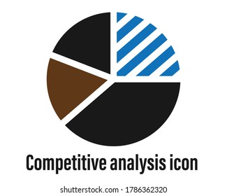 Competitive analysis icon vector illustration  