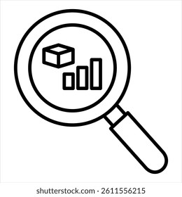 Competitive Analysis Line Icon Vector Illustration