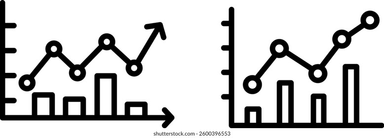 "Competitive Analysis and Market Trends Icon Representing Business Intelligence, Industry Insights, and Strategic Planning"