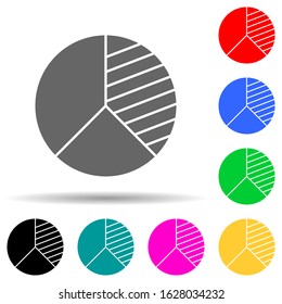 competitive analysis multi color style icon. Simple glyph, flat vector of digital marketing, promotion icons for ui and ux, website or mobile application