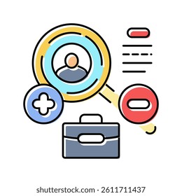 competitive analysis technical sales engineer color icon vector. competitive analysis technical sales engineer sign. isolated symbol illustration