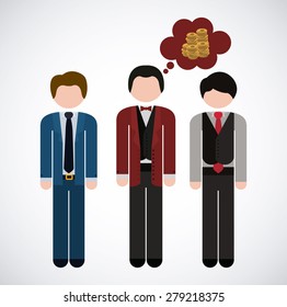 Competitive design over white background, vector illustration