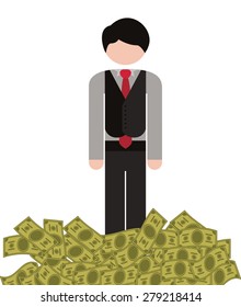 Competitive design over white background, vector illustration