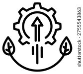 Competitive Environment Icon Line Vector Illustration