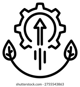 Competitive Environment Icon Line Vector Illustration