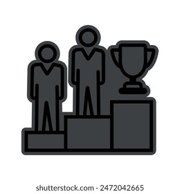 competitive icon in different style vector illustration. two colored and black competitive vector icons designed in filled, outline, line and stroke style can be used for web, mobile, 10 Eps