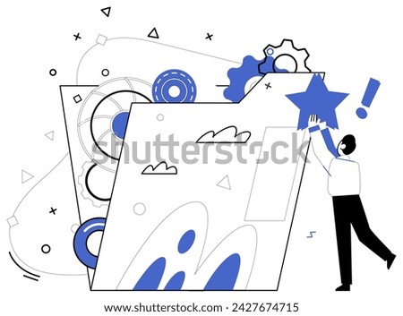 Competitive intelligence vector illustration. Achievement is laurel bestowed upon victors in arena competitive intelligence and analysis Analyzing efficiency is secret sauce seasoning recipe