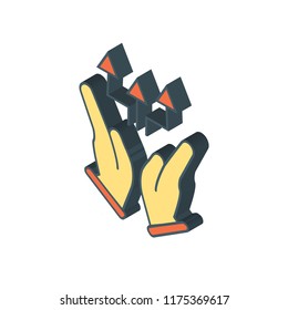 Competitive isometric left top view 3D icon