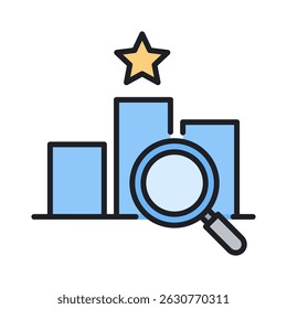 Elemento de ícone competitivo para design