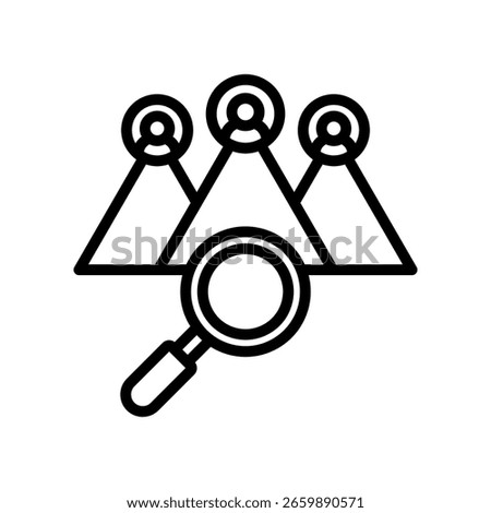 Competitive Landscape Icon Outline Vector Illustration