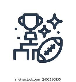 Competitive League Vector Icon Illustration for Football Association