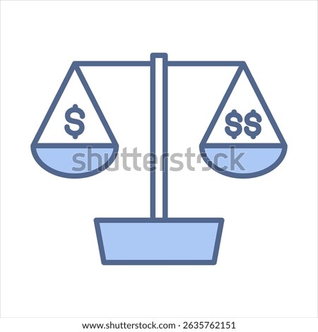Competitive Price Blue Icon Vector Illustration