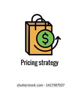 Competitive Pricing Icon Showing Aspect Pricing Stock Vector (Royalty ...
