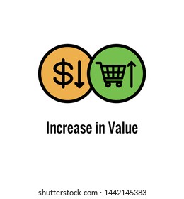 Competitive Pricing Icon Showing Aspect Pricing Stock Vector (Royalty ...