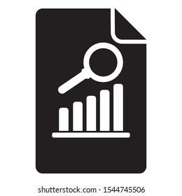 competitive search report icon, report search icon