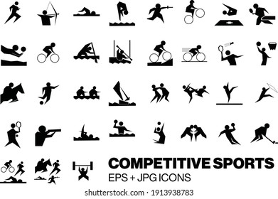 competitive sports competition active lifestyle archery swimming volleyball equestrian fighting karate judo hockey gymnastics racing lifting weights triathlon