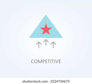 Competitive Vector, Icon Or Logo Sign Symbol Illustration