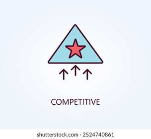 Competitive Vector, Icon Or Logo Sign Symbol Illustration
