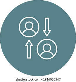 Competitive worker, career icon vector image. Can also be used for project management. Suitable for use on web apps, mobile apps and print media.