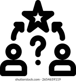 Análisis de la competencia, Análisis de la competencia, Icono de contorno de la competencia
