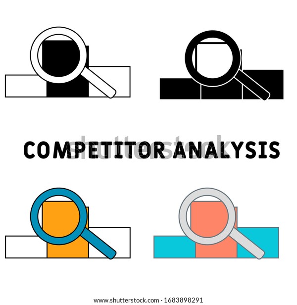 Competitor Analysis Icon Creative Element Design Stock Vector (Royalty ...