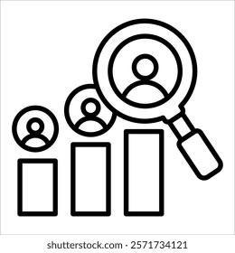 Competitor Analysis Icon Element For Design
