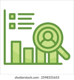 Competitor Analysis Icon Element For Design