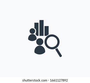 Competitor analysis icon isolated on clean background. Competitor analysis icon concept drawing icon in modern style. Vector illustration for your web mobile logo app UI design. - Shutterstock ID 1661127892